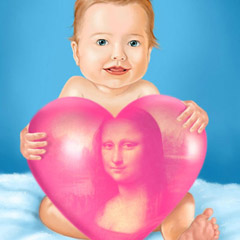 Cute Baby with Heart
